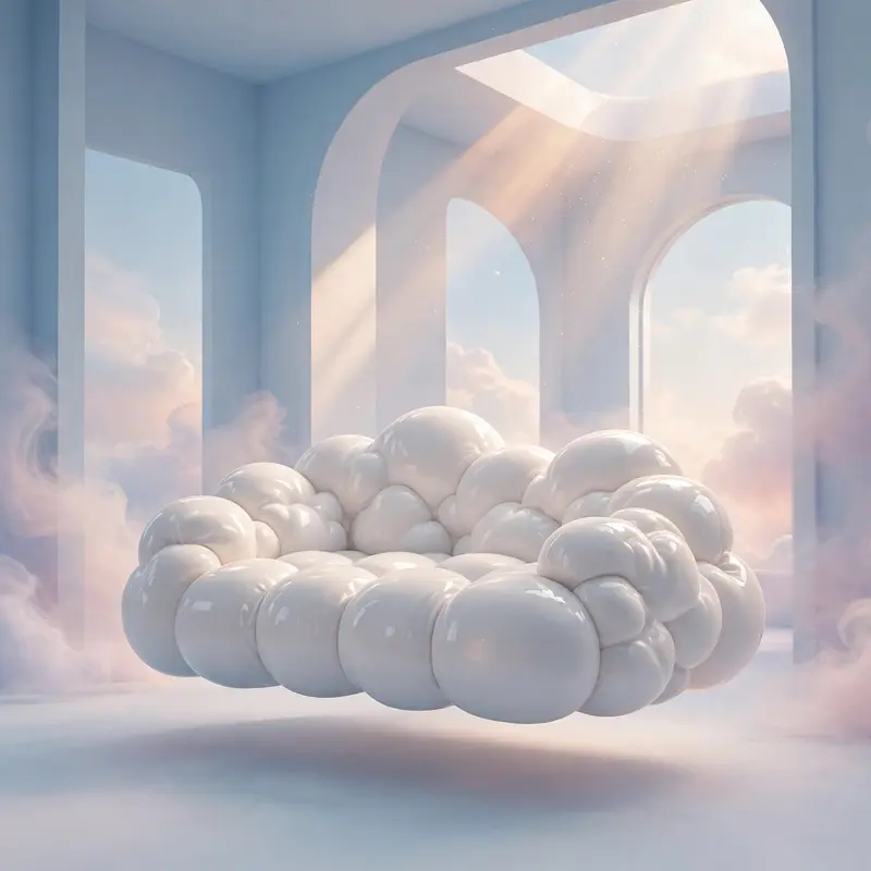 Glossy Cloud Sofa