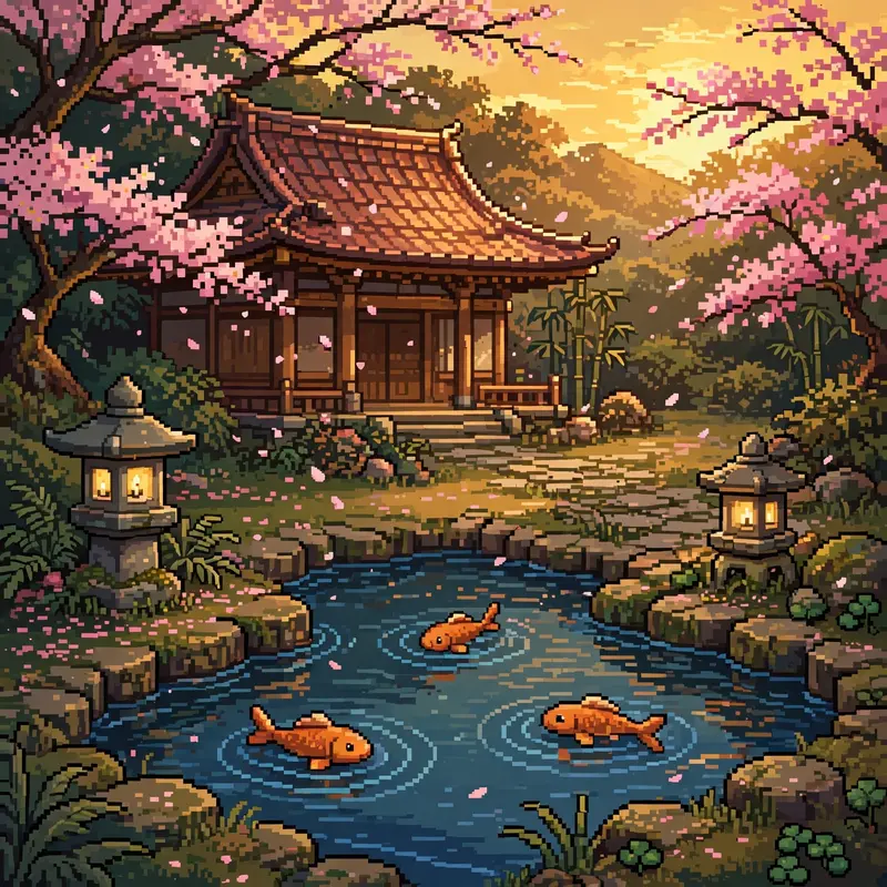 Koi Pond Temple