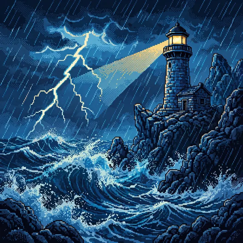 Lighthouse Storm