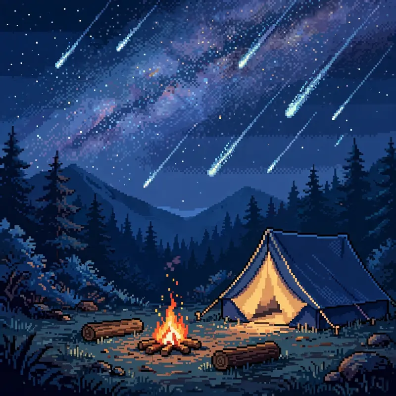 Meteor Camp Night