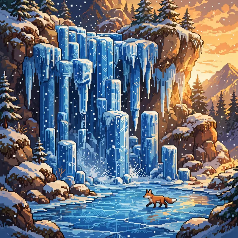 Frozen Waterfall