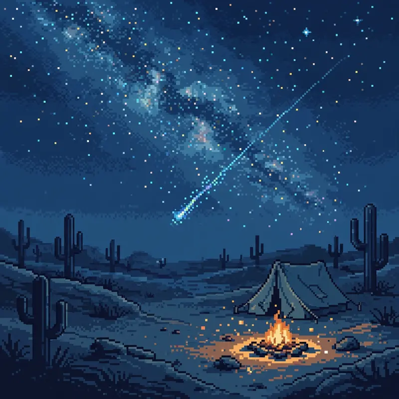 Starry Desert Night