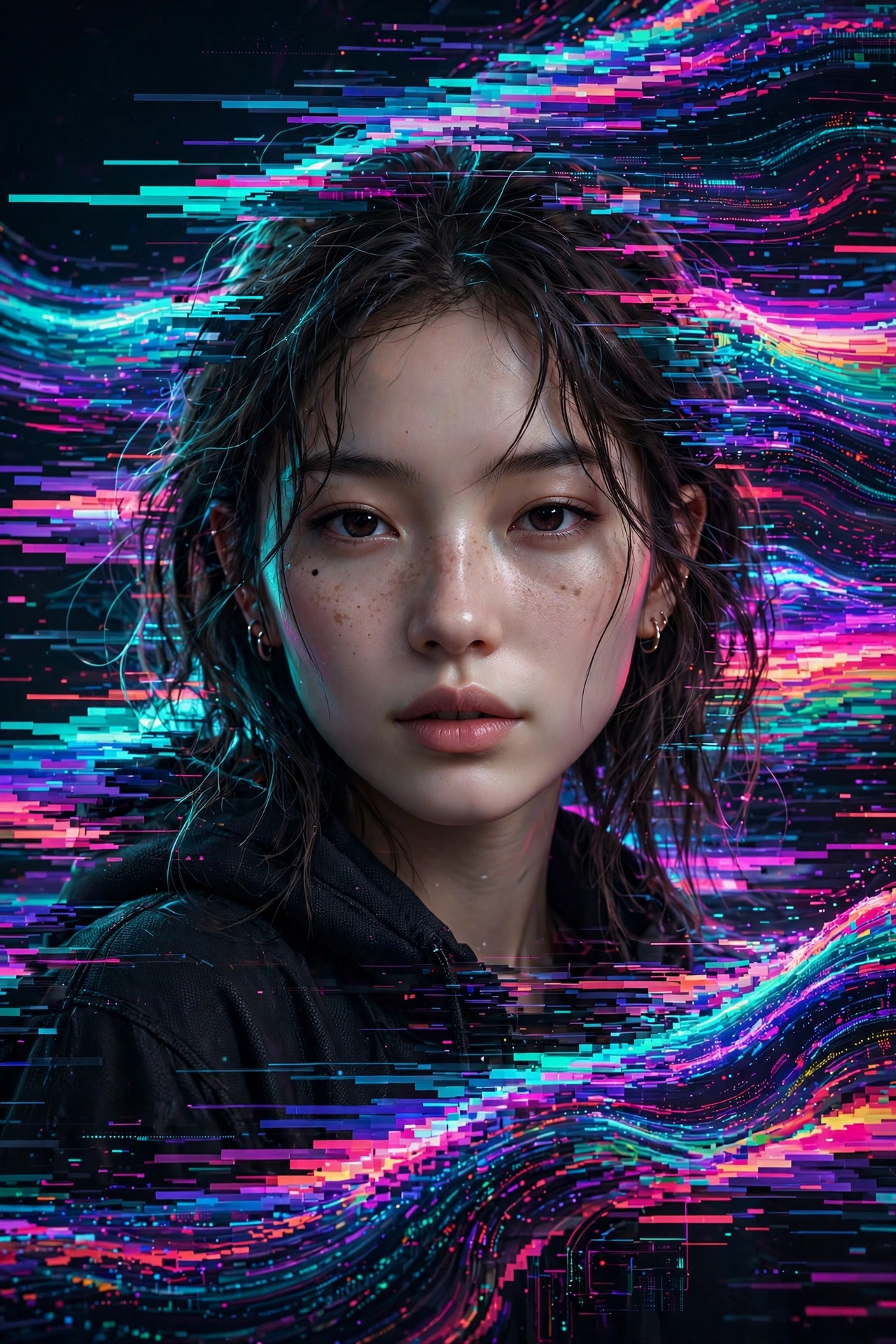 Aesthetic Pixel Stretch Art Prompt
