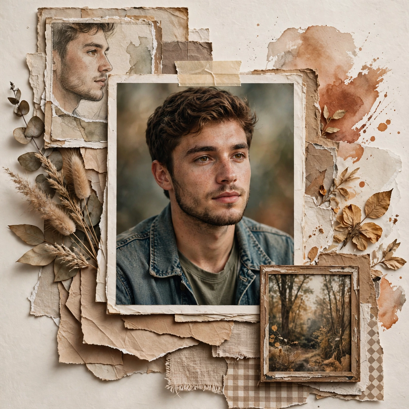 Aesthetic Portrait Collage Prompt