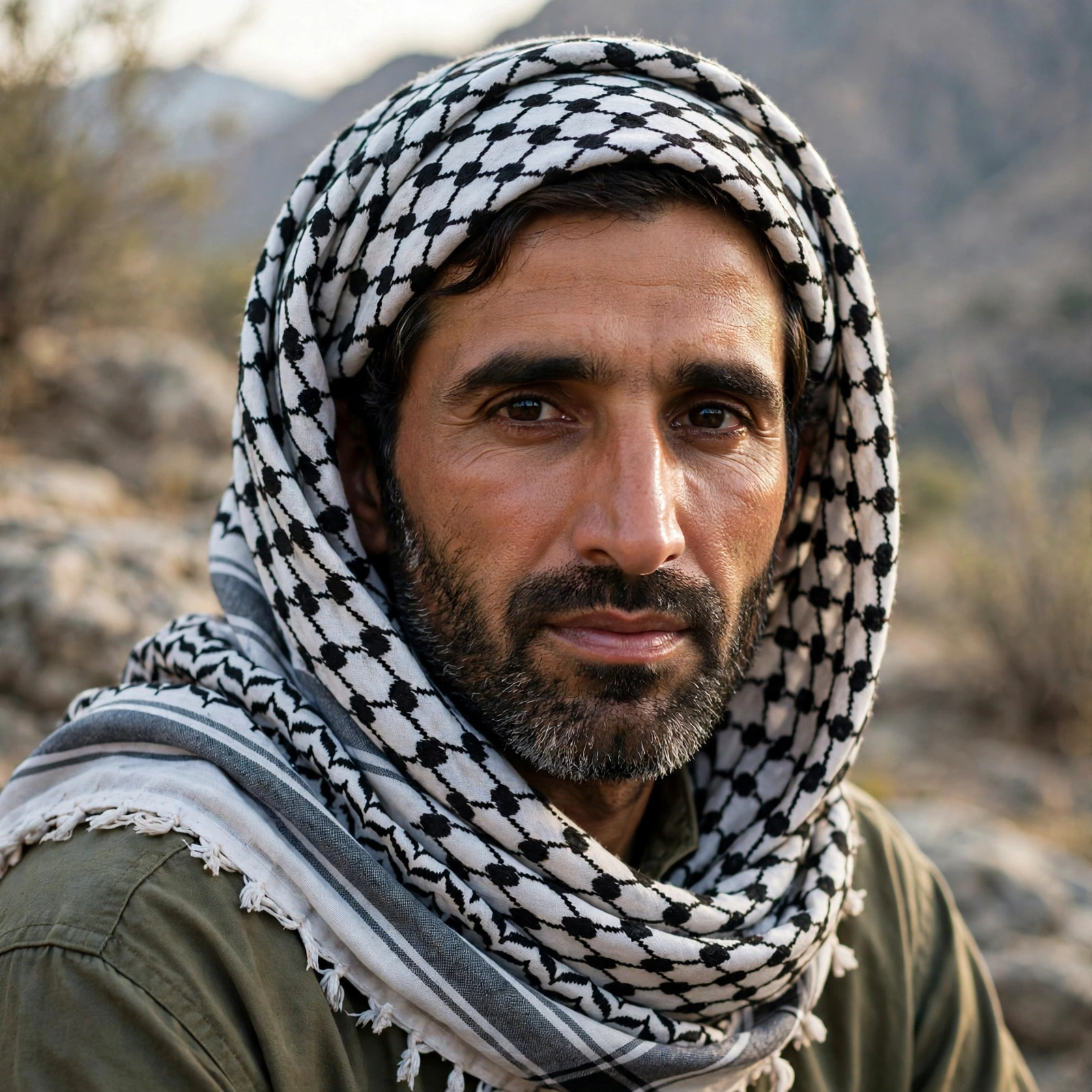 Afghani Keffiyeh Portrait