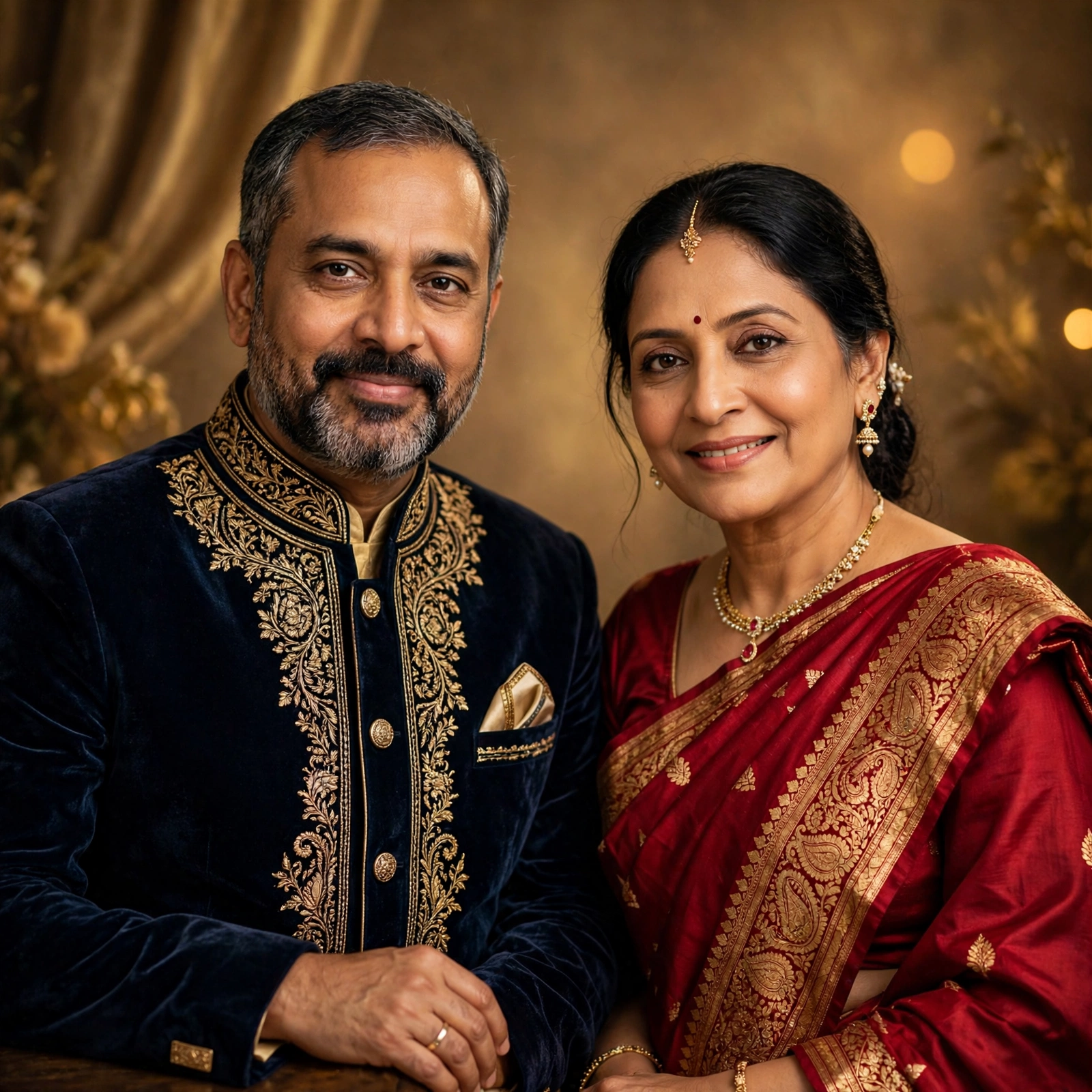 Babasaheb Ambedkar Jayanti Couple Portrait Prompt