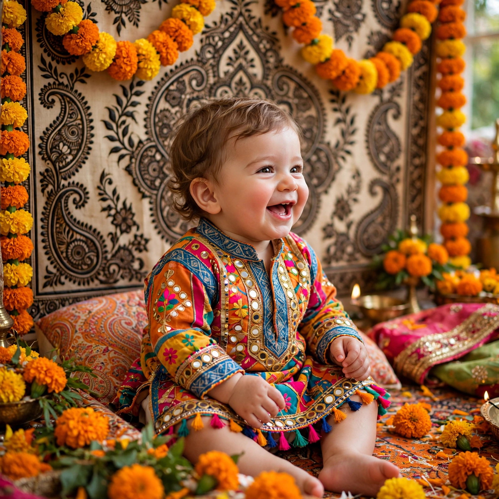 Baby Mehndi Look