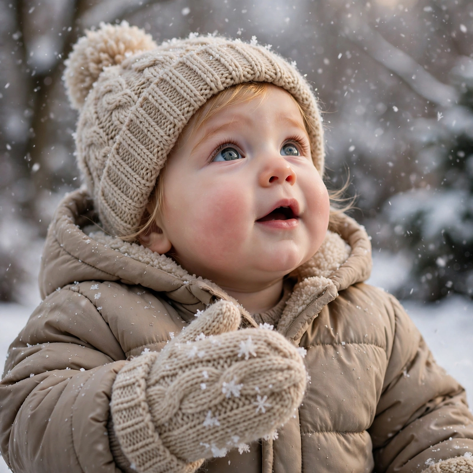 Baby Snowfall Walk
