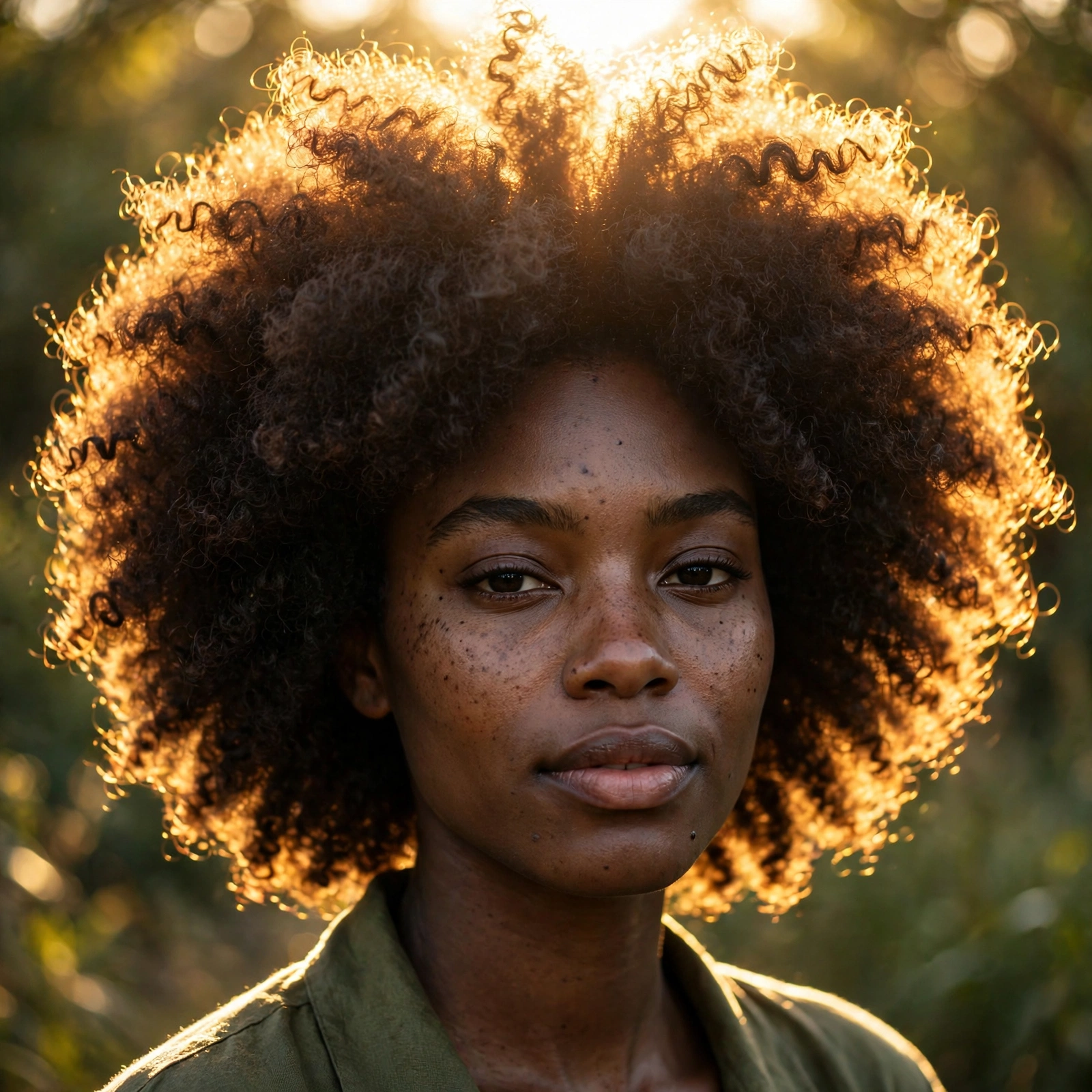 Backlit Curly Crown