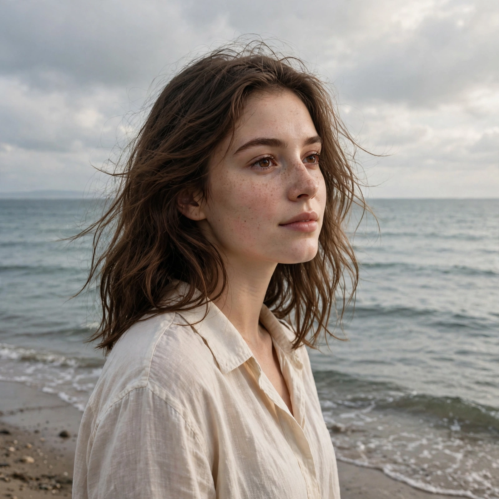 Beach Water Background Portrait