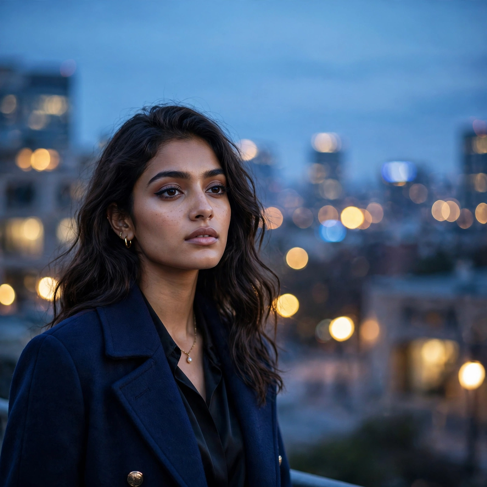 Blue Hour Editorial Portrait