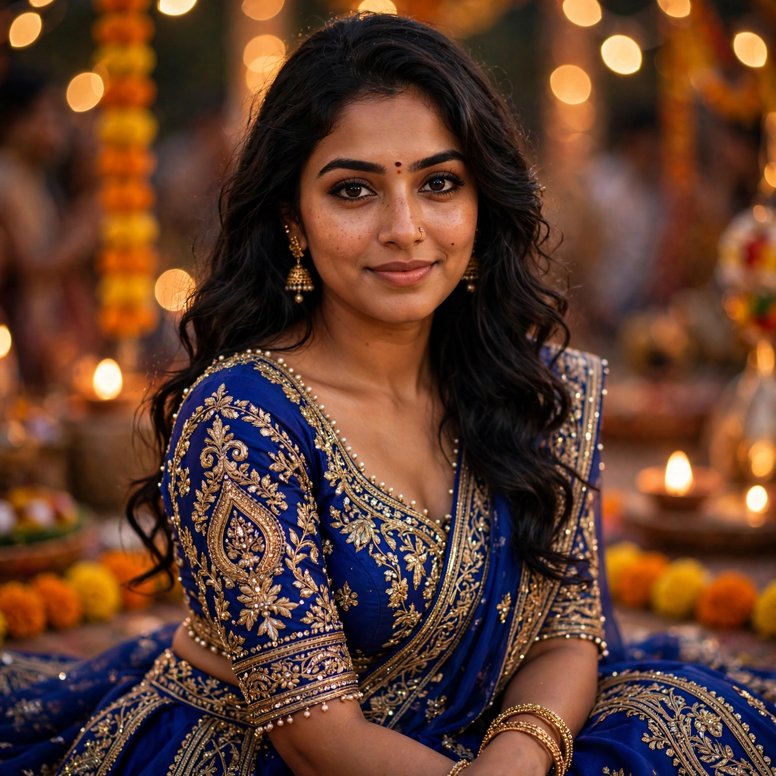 Blue Lehenga