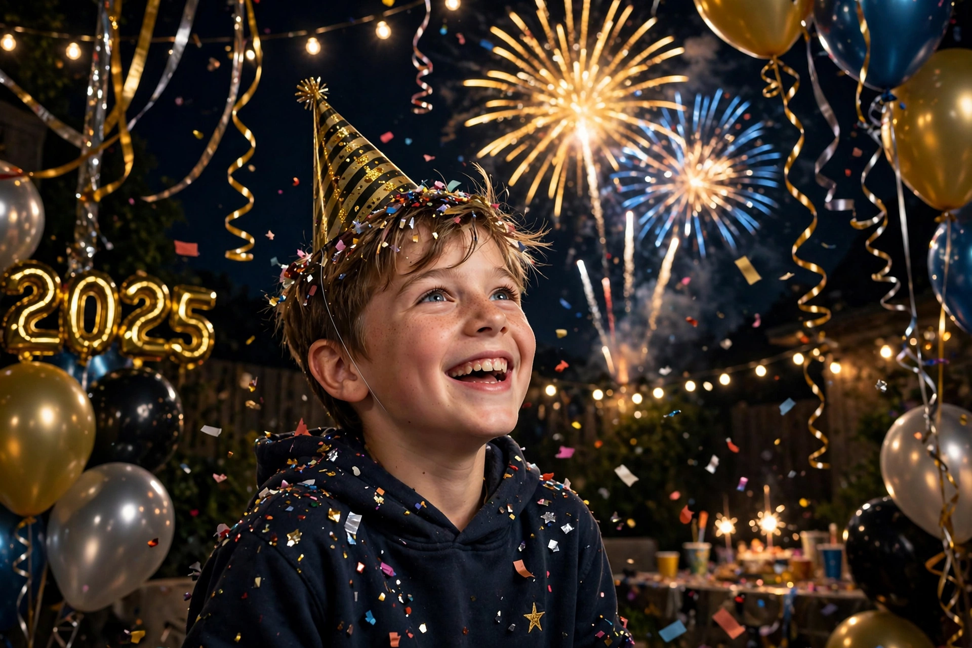 Boy New Year Party