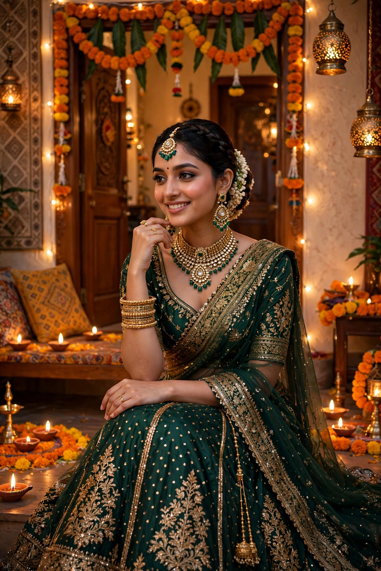 Bride Diwali Outfit