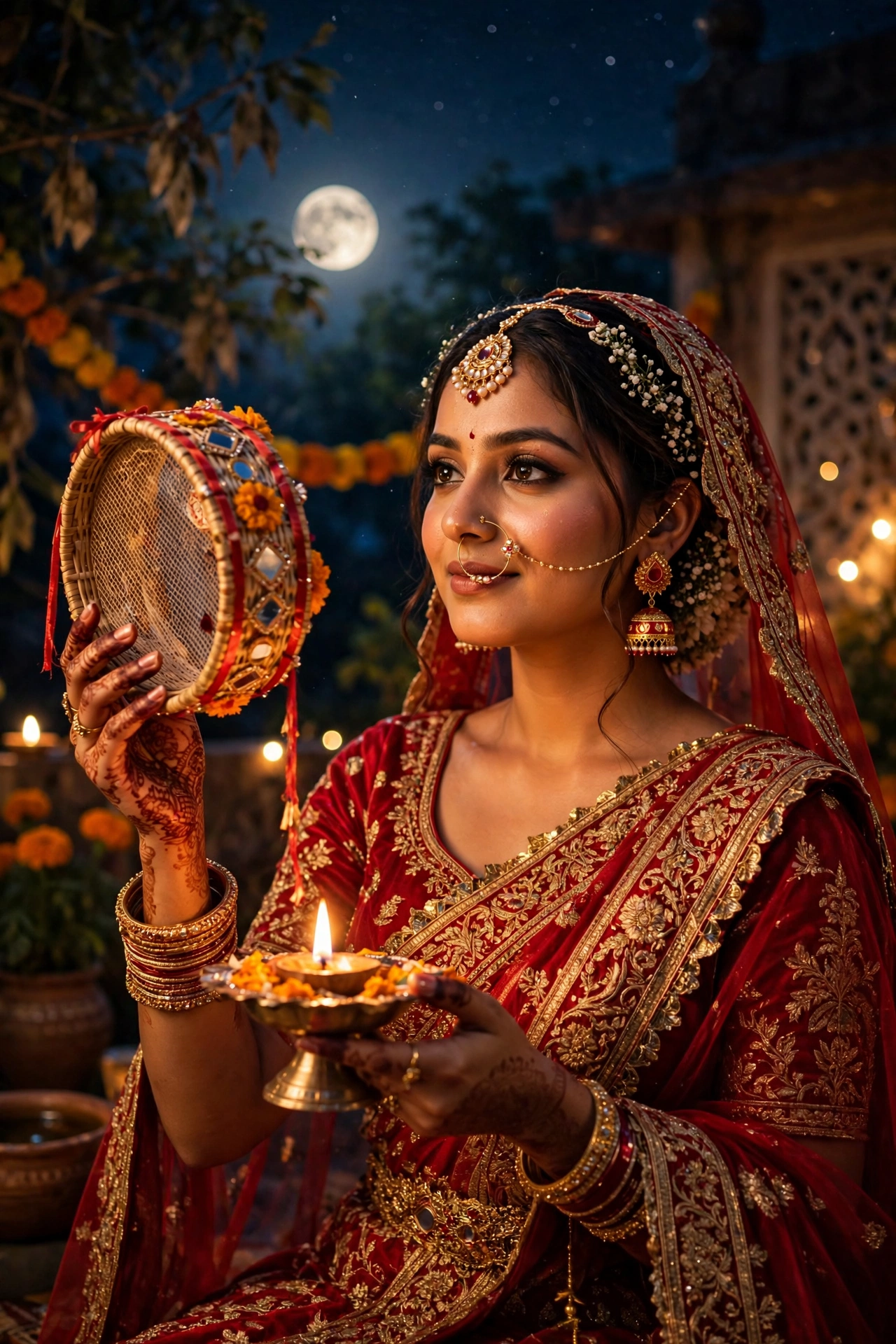 Bride Karwa Chauth