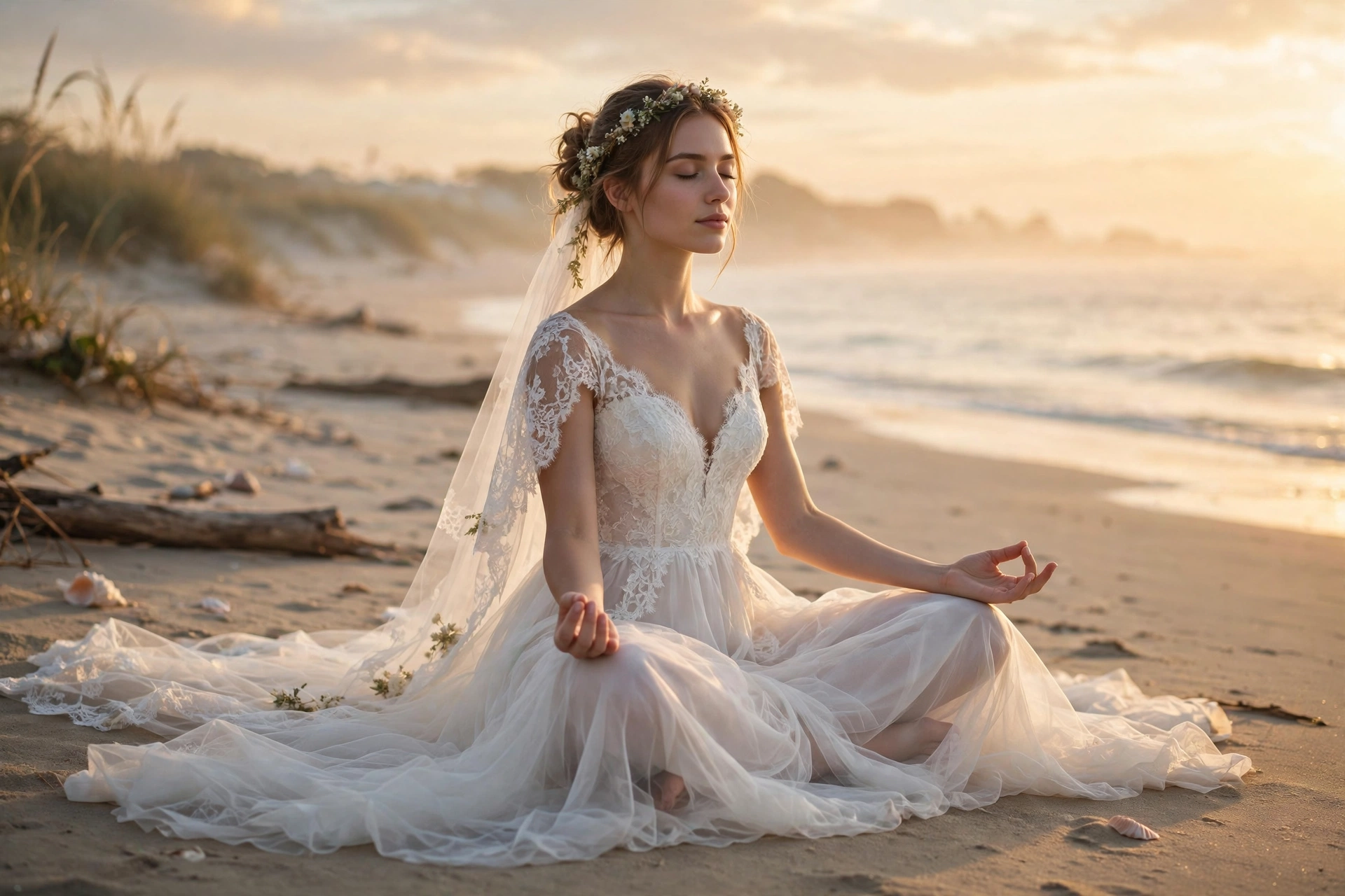 Bride Yoga Pose