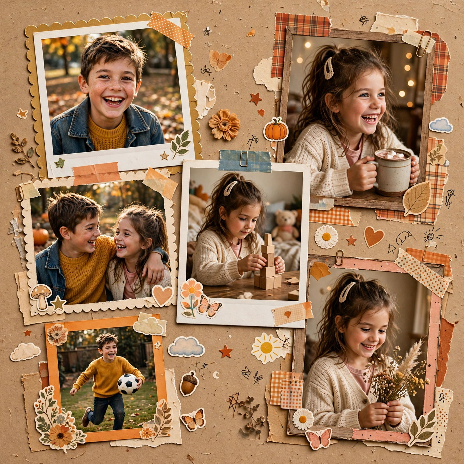 Brother's Day Scrapbook Collage Prompt