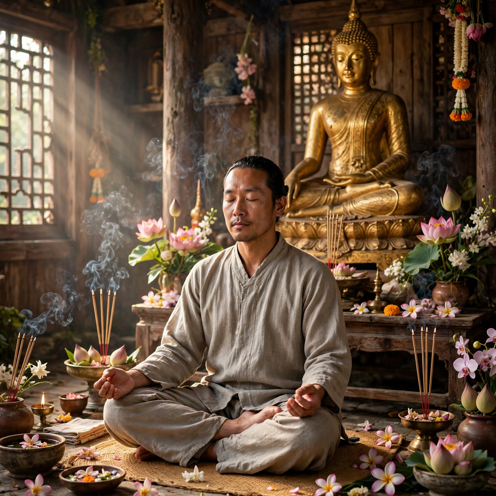 Buddha Man Statue