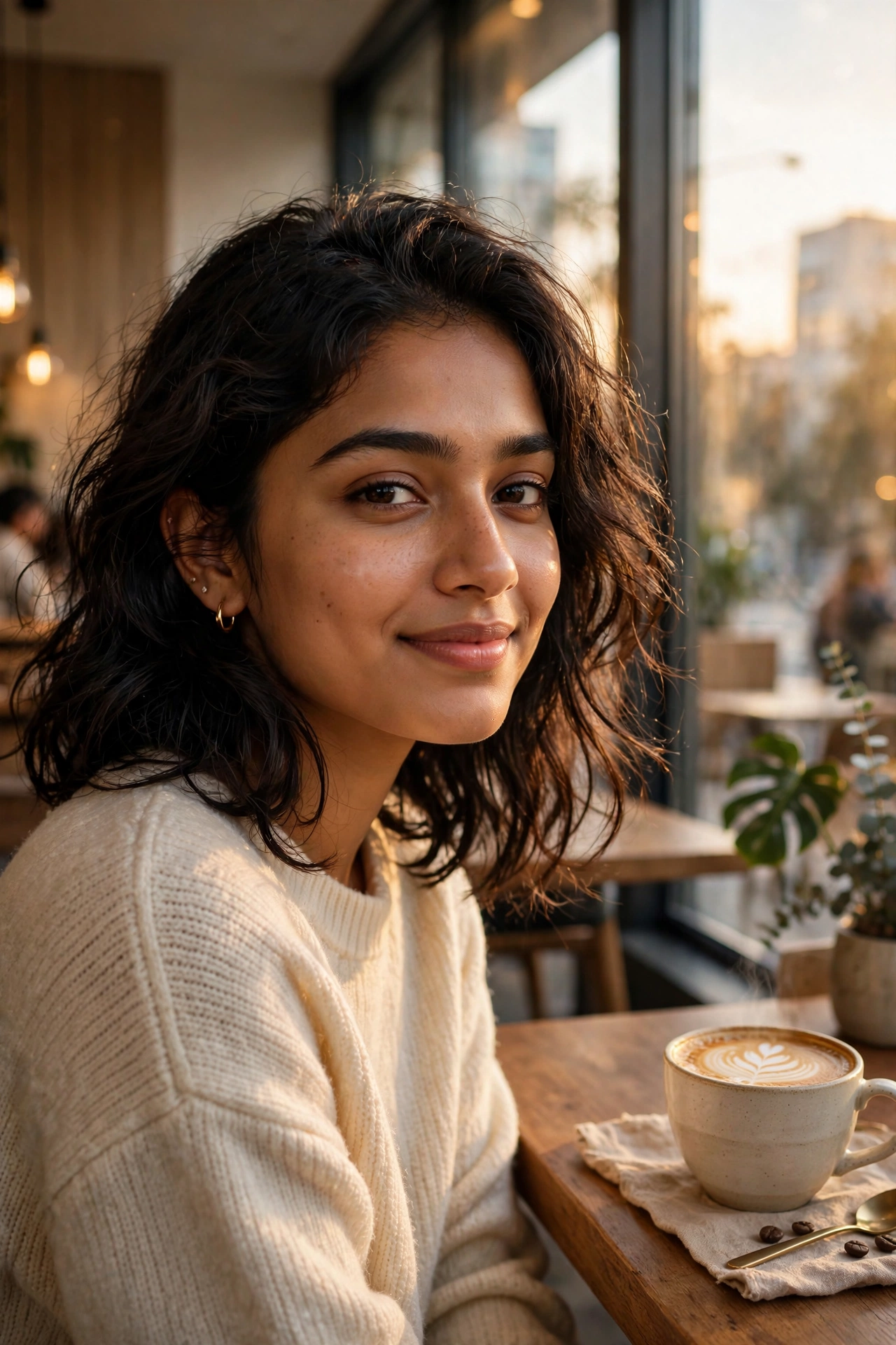 Cafe Window AI Photo