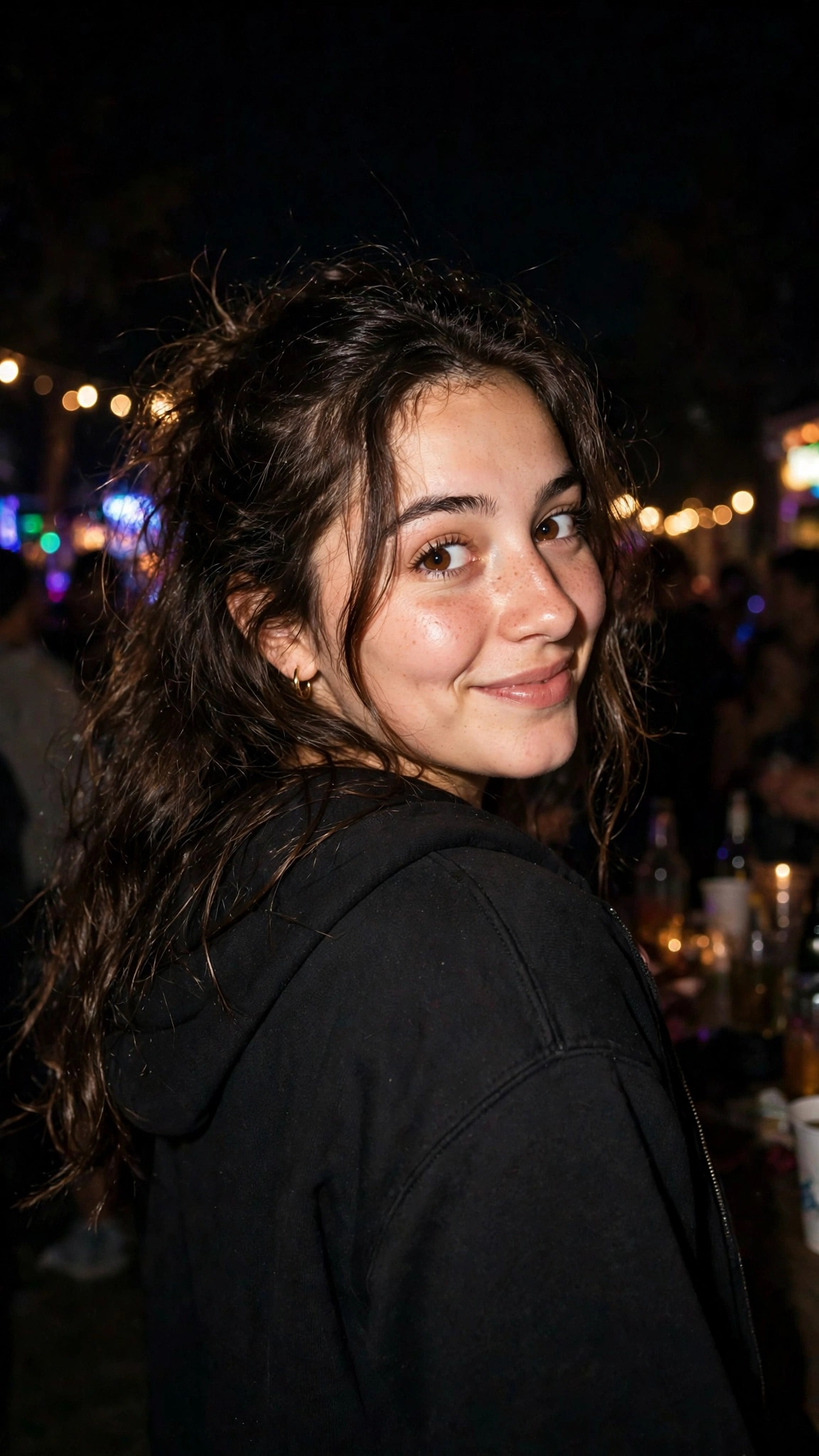 Candid Flash Turn-Back