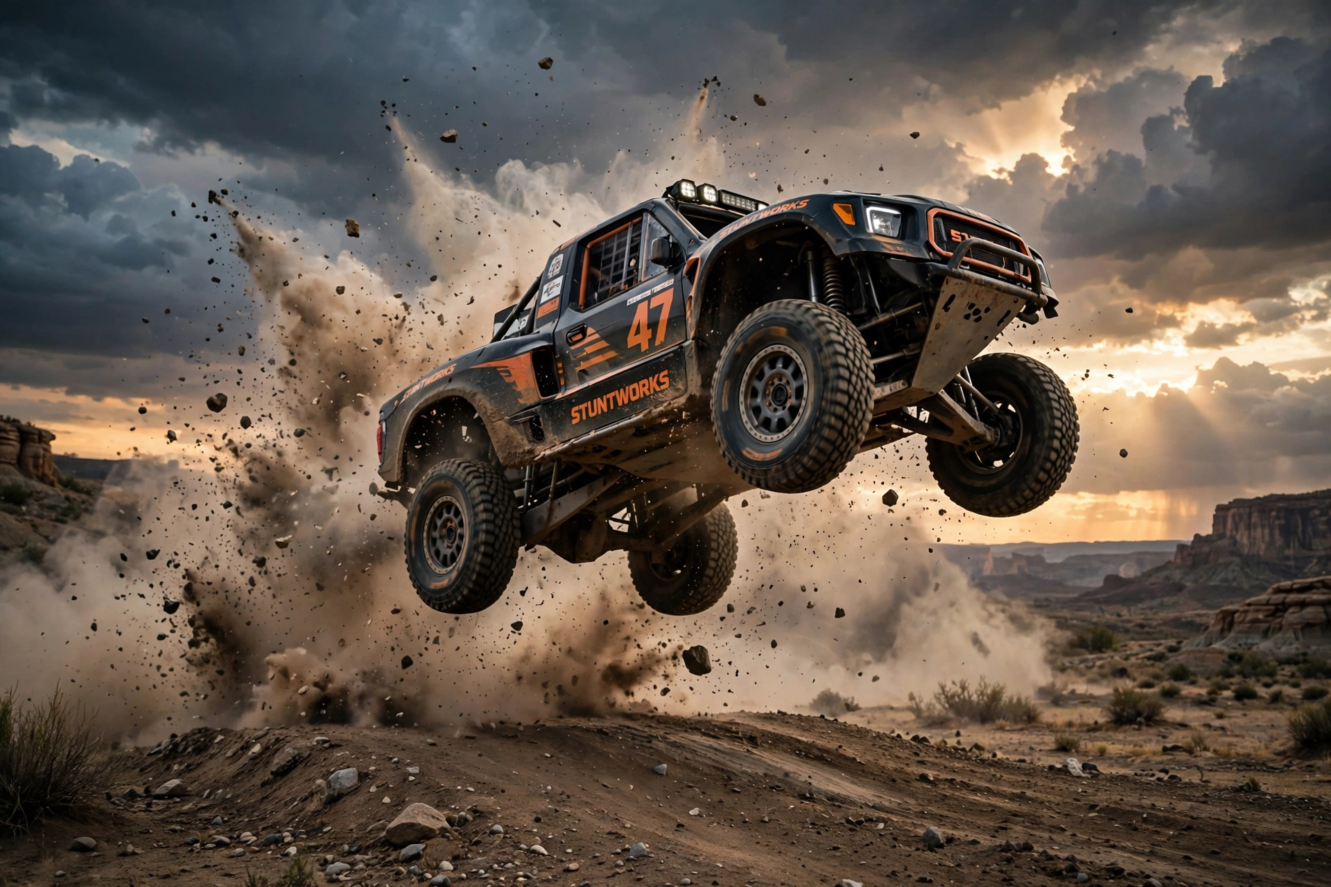 Car Flying Stunt