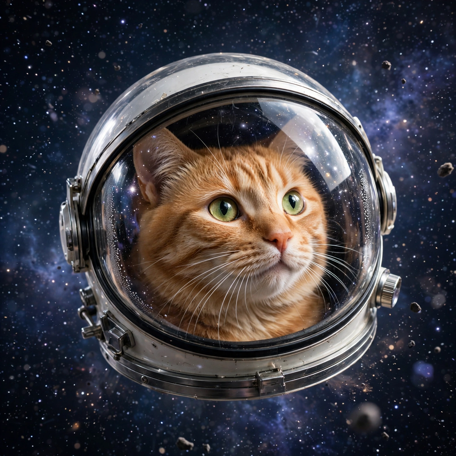 Cat Astronaut Lost In Space