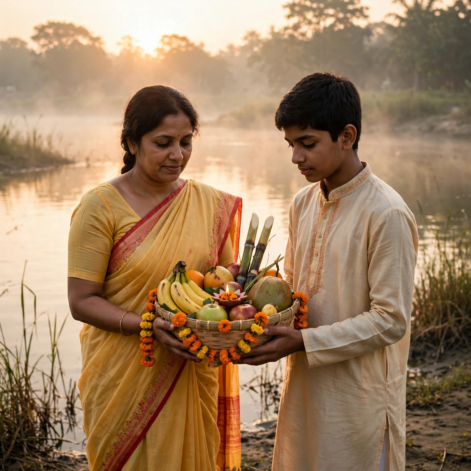 Chhath Puja River