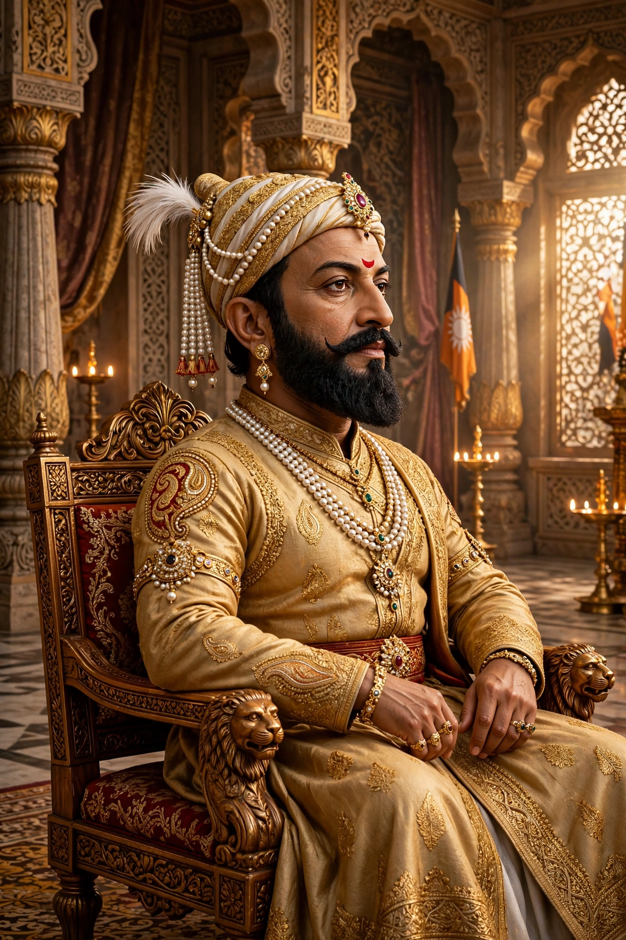 Chhatrapati Shivaji Maharaj Portrait Prompt