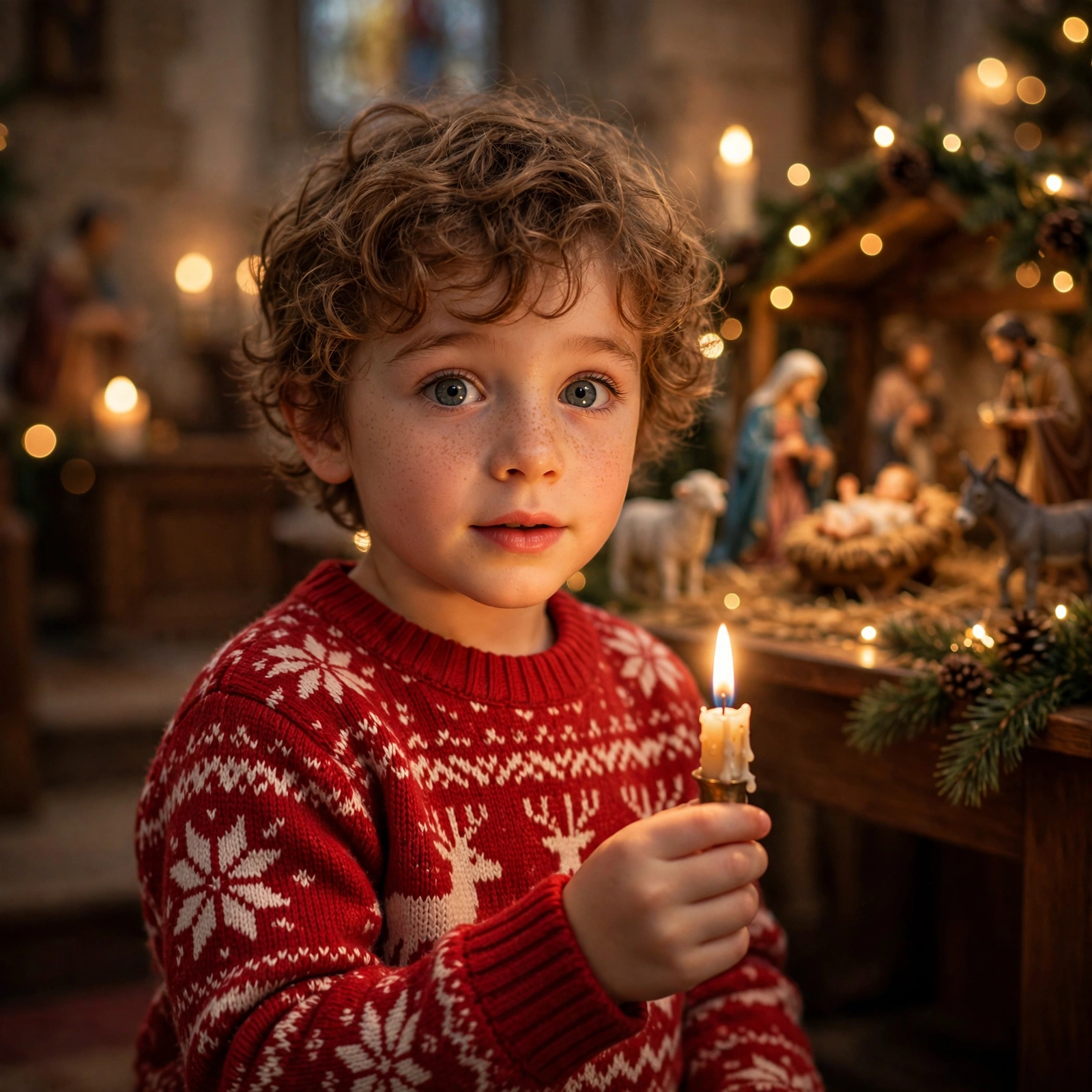 Child Christmas Church