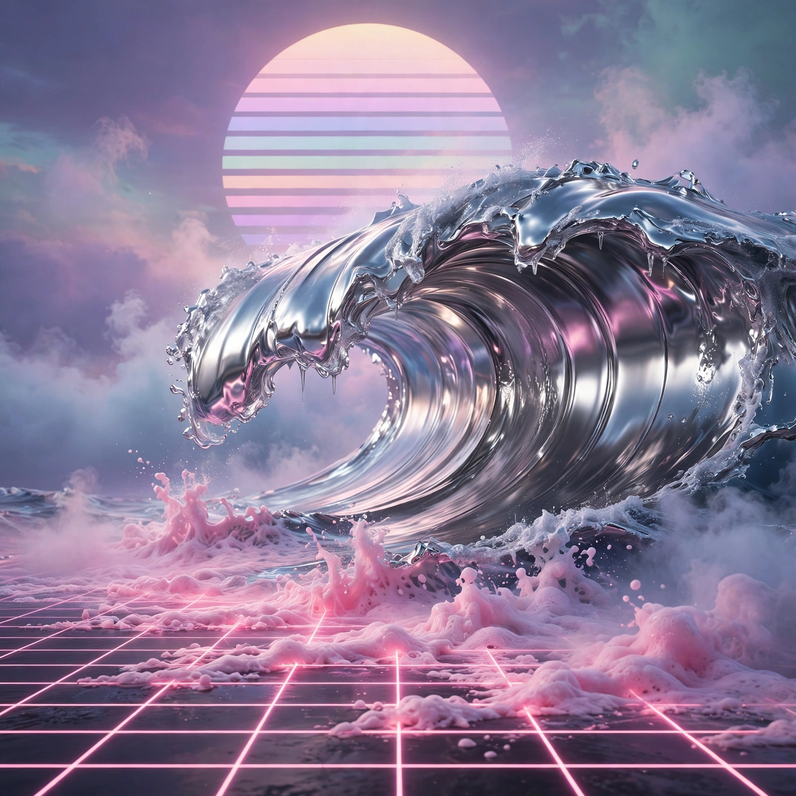 Chrome Waves Rolling
