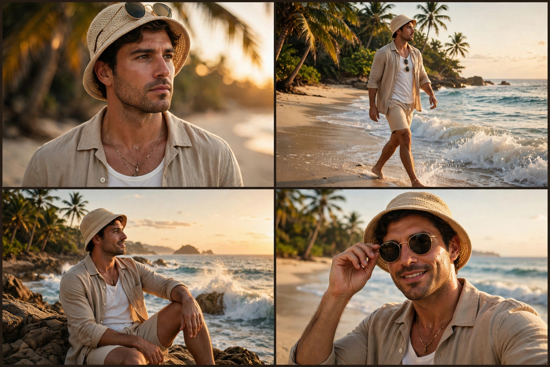 Cinematic Beach Collage
