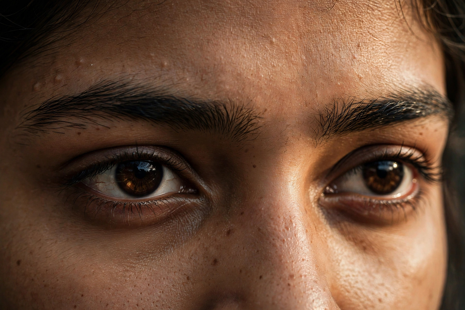 Cinematic Eyes Close-Up Portrait