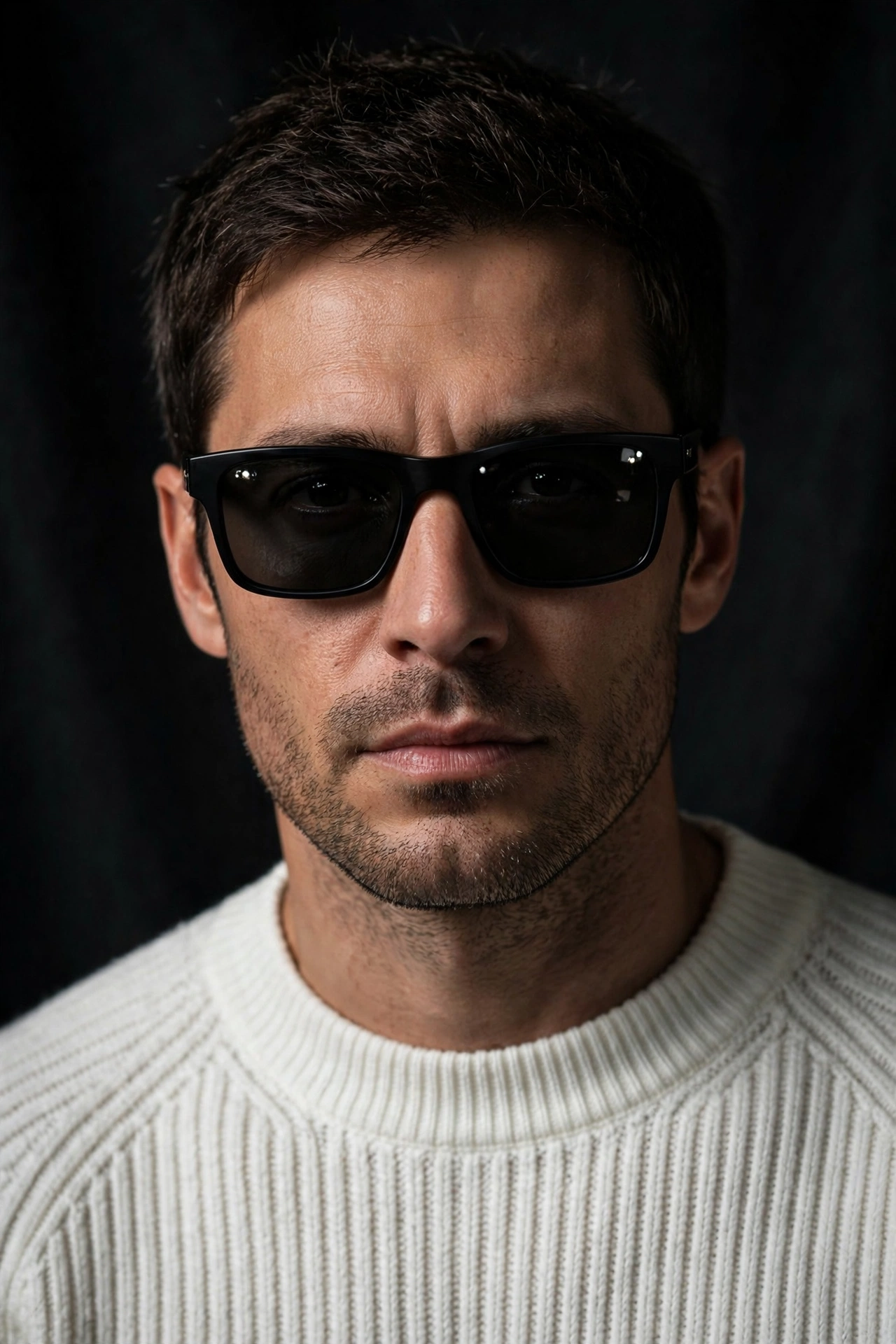 Cinematic Luxury Studio Profile Portrait