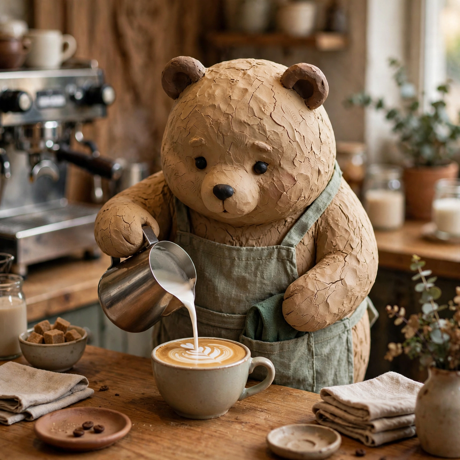 Clay Bear Barista