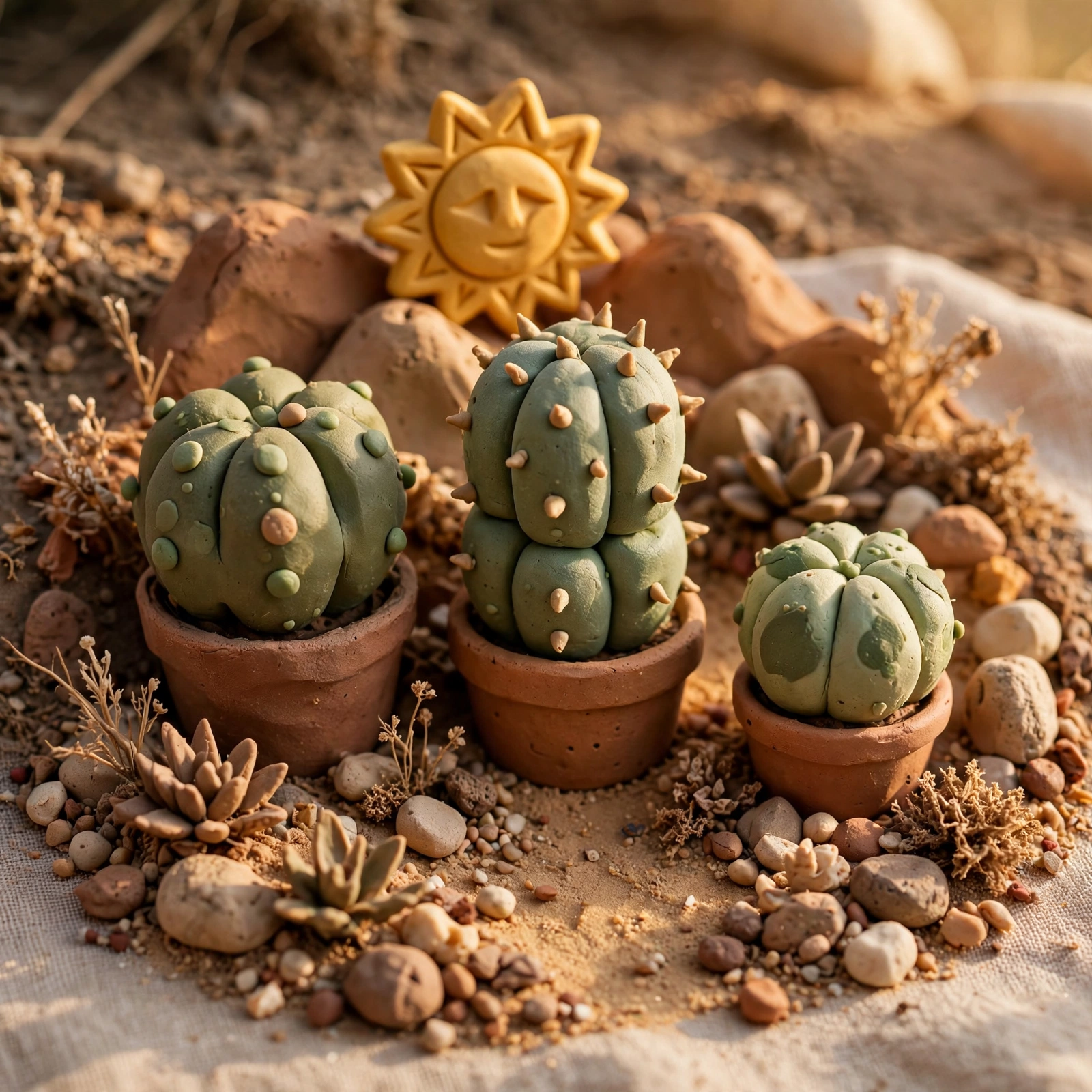 Clay Cactus Garden