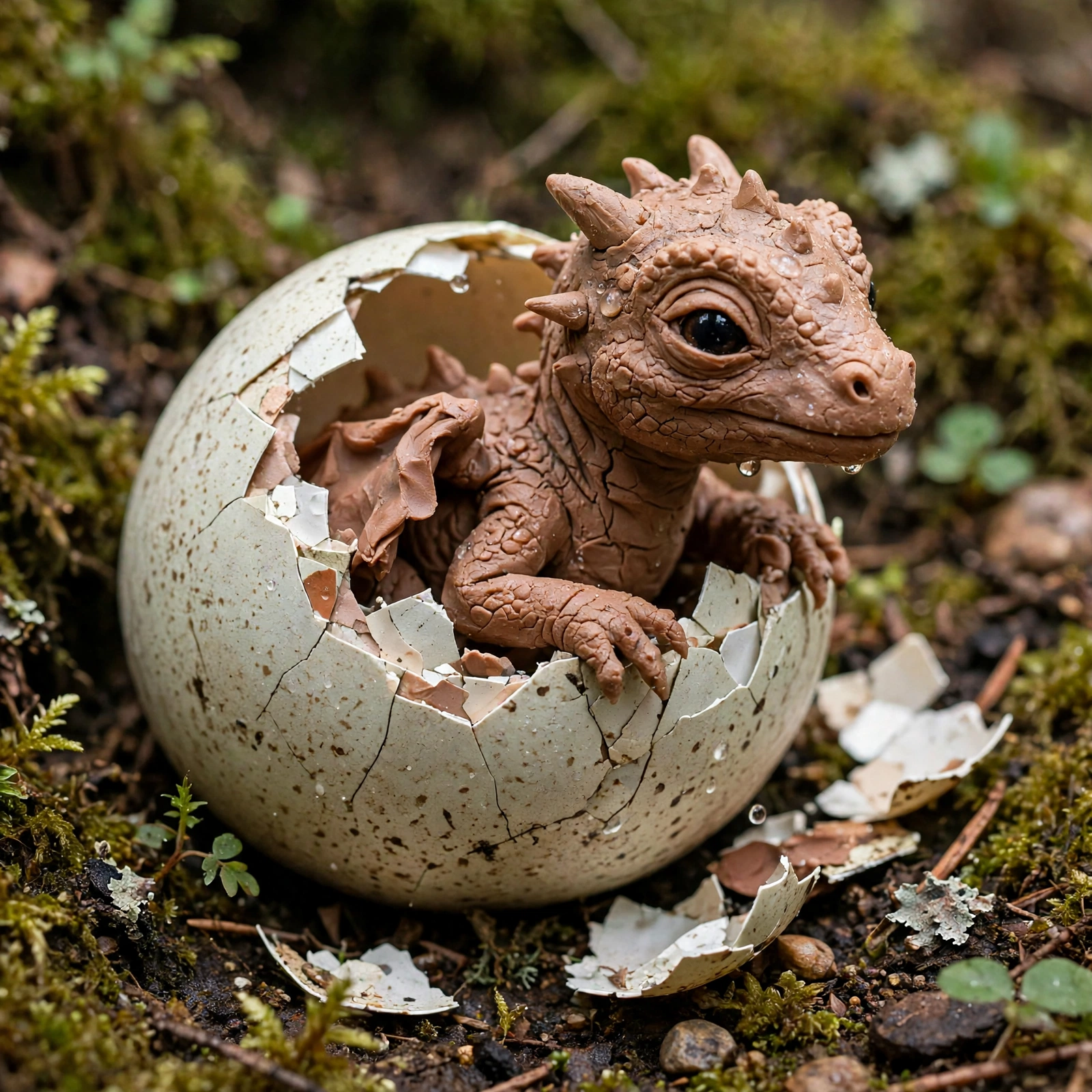 Clay Dragon Hatchling
