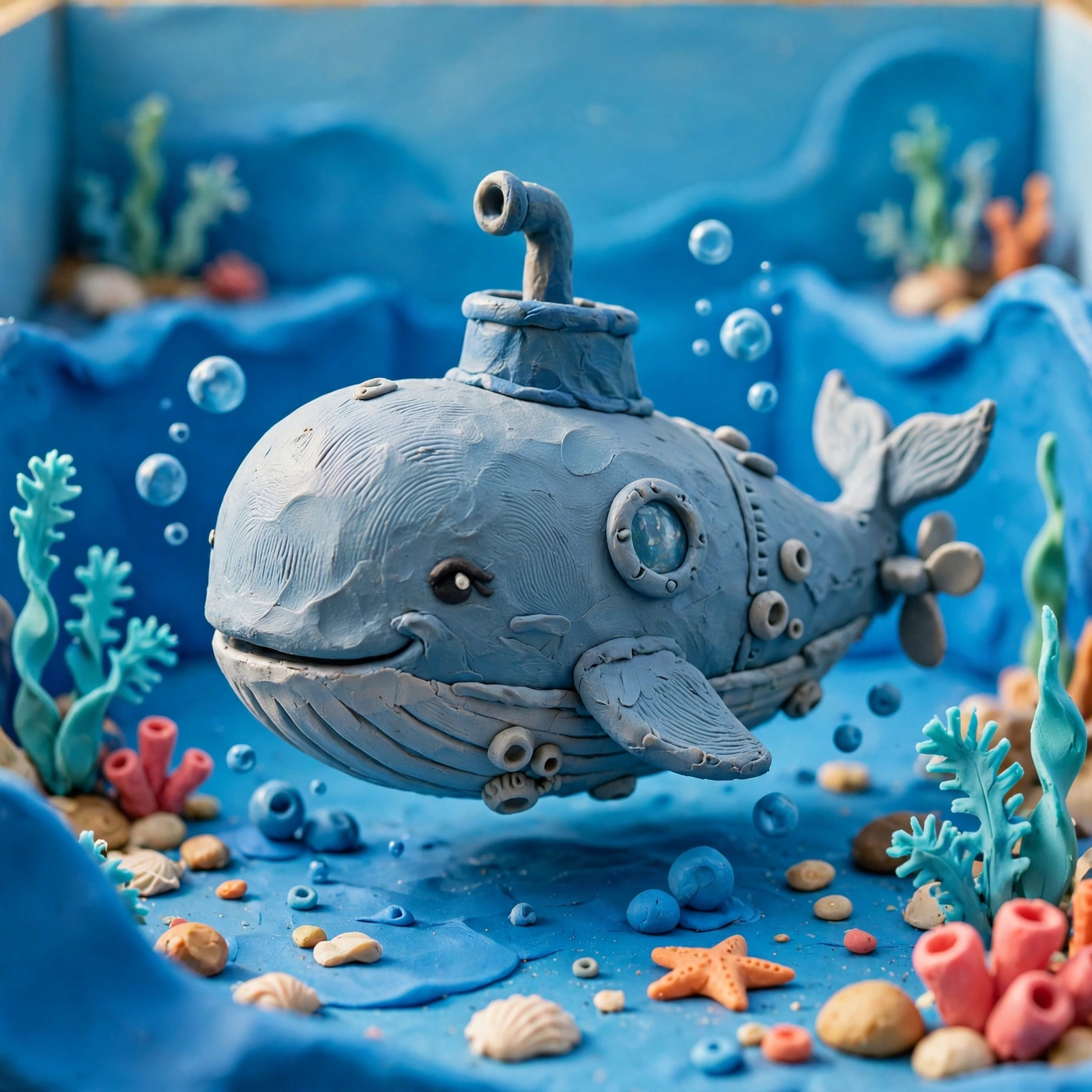 Clay Whale Submarine