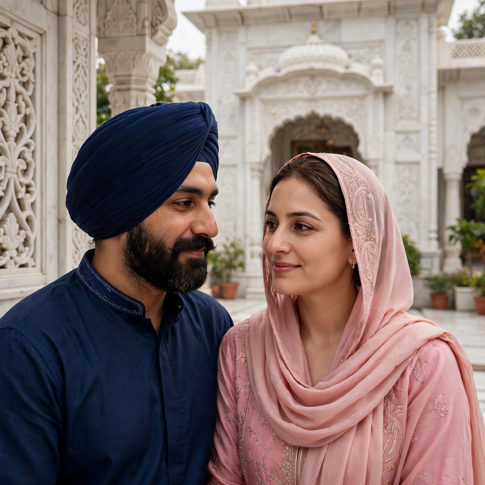 Couple at Gurudwara