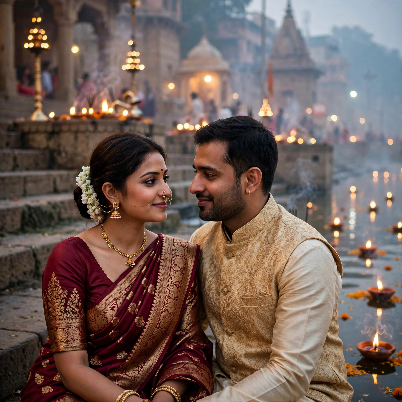 Couple at Varanasi Ghat