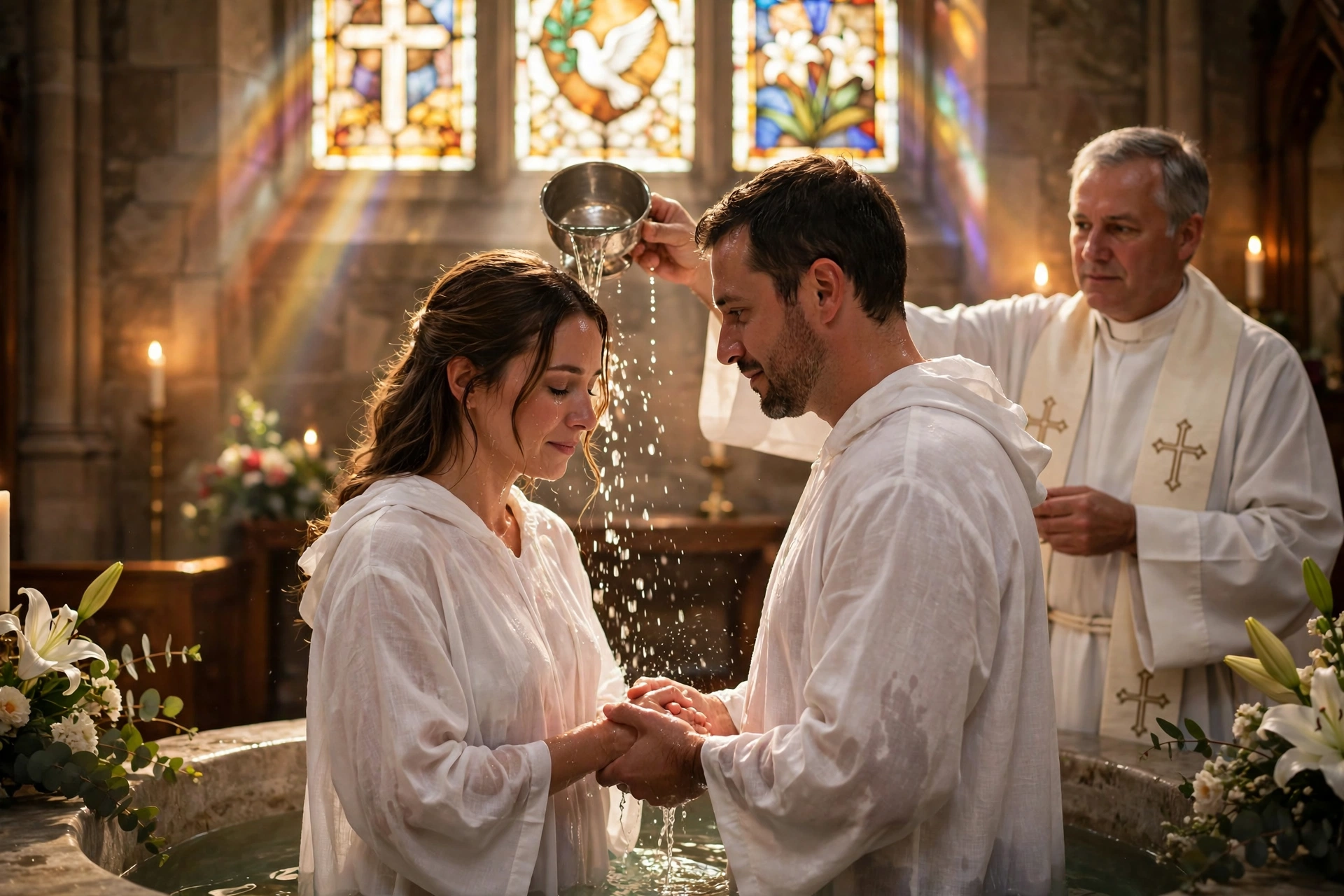 Couple Baptism Ceremony
