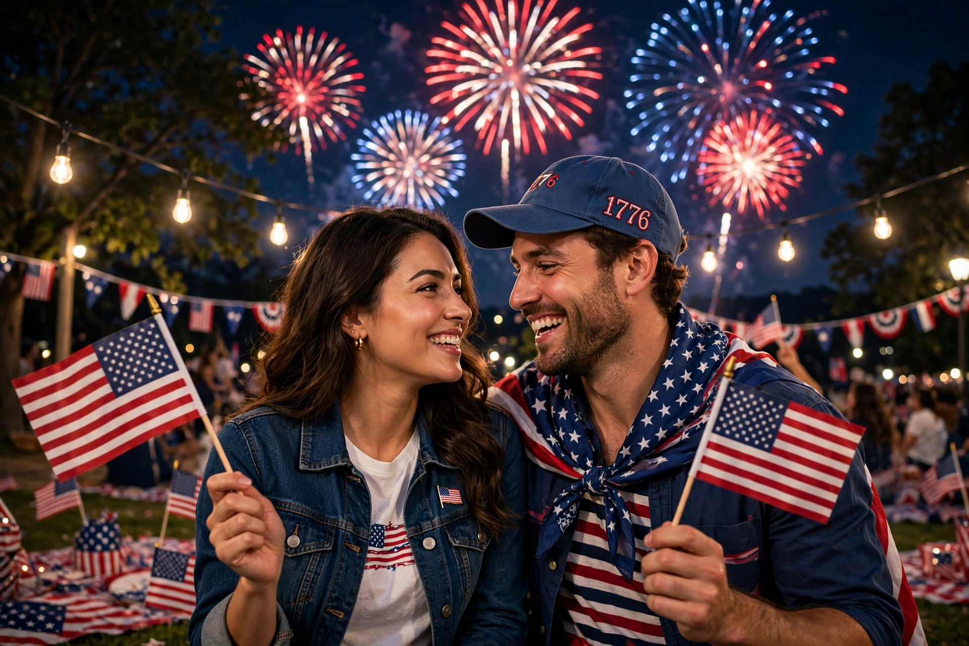 Couple Independence Day
