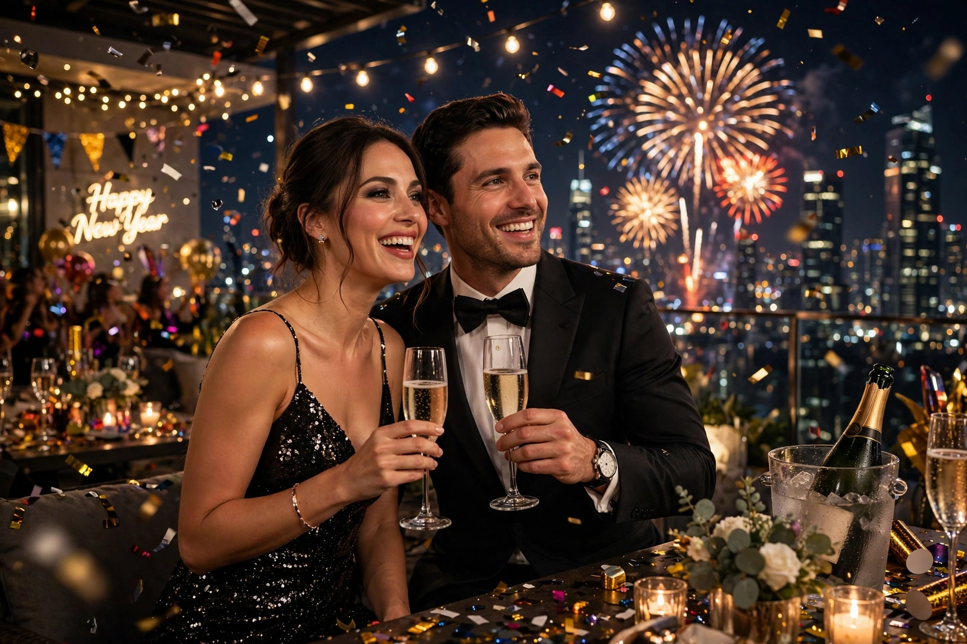 Couple New Year Party