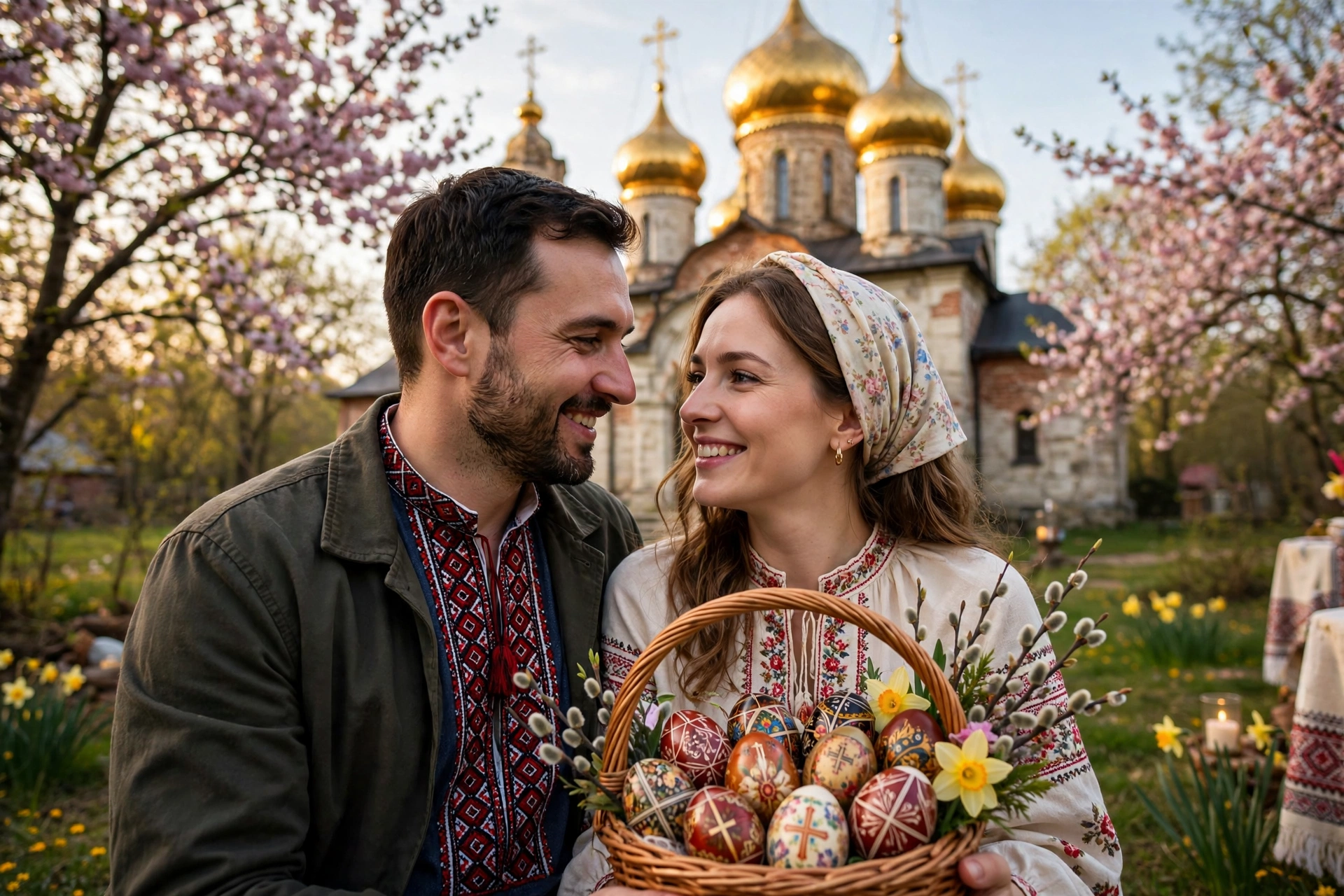 Couple Orthodox Easter