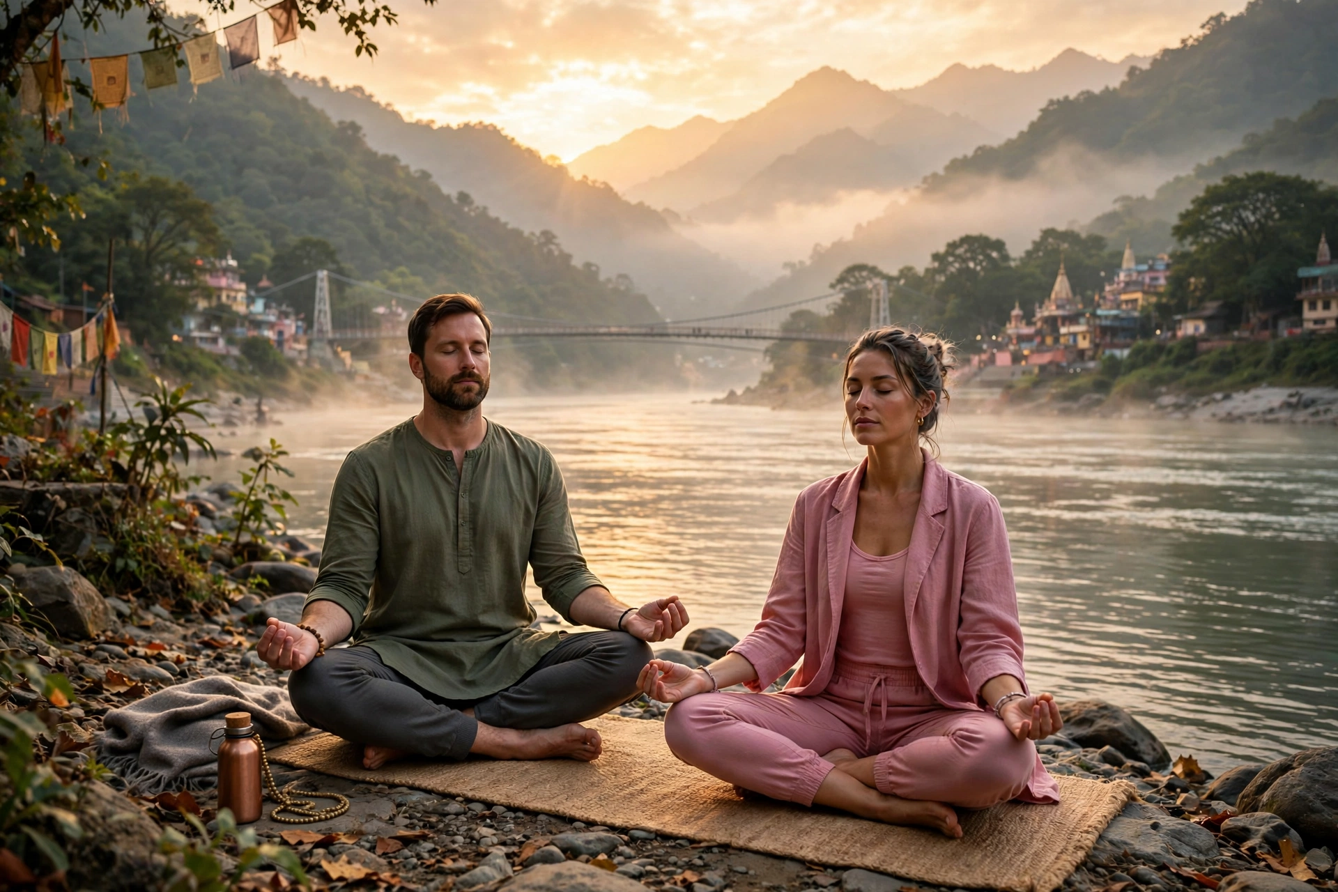 Couple Yoga Meditation