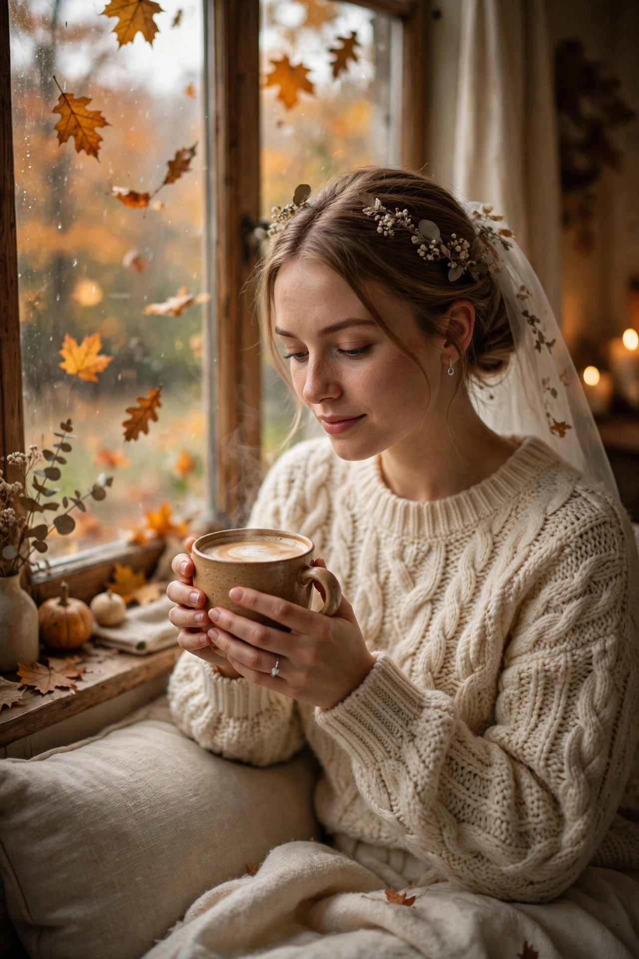 Cozy Bride Fall Day