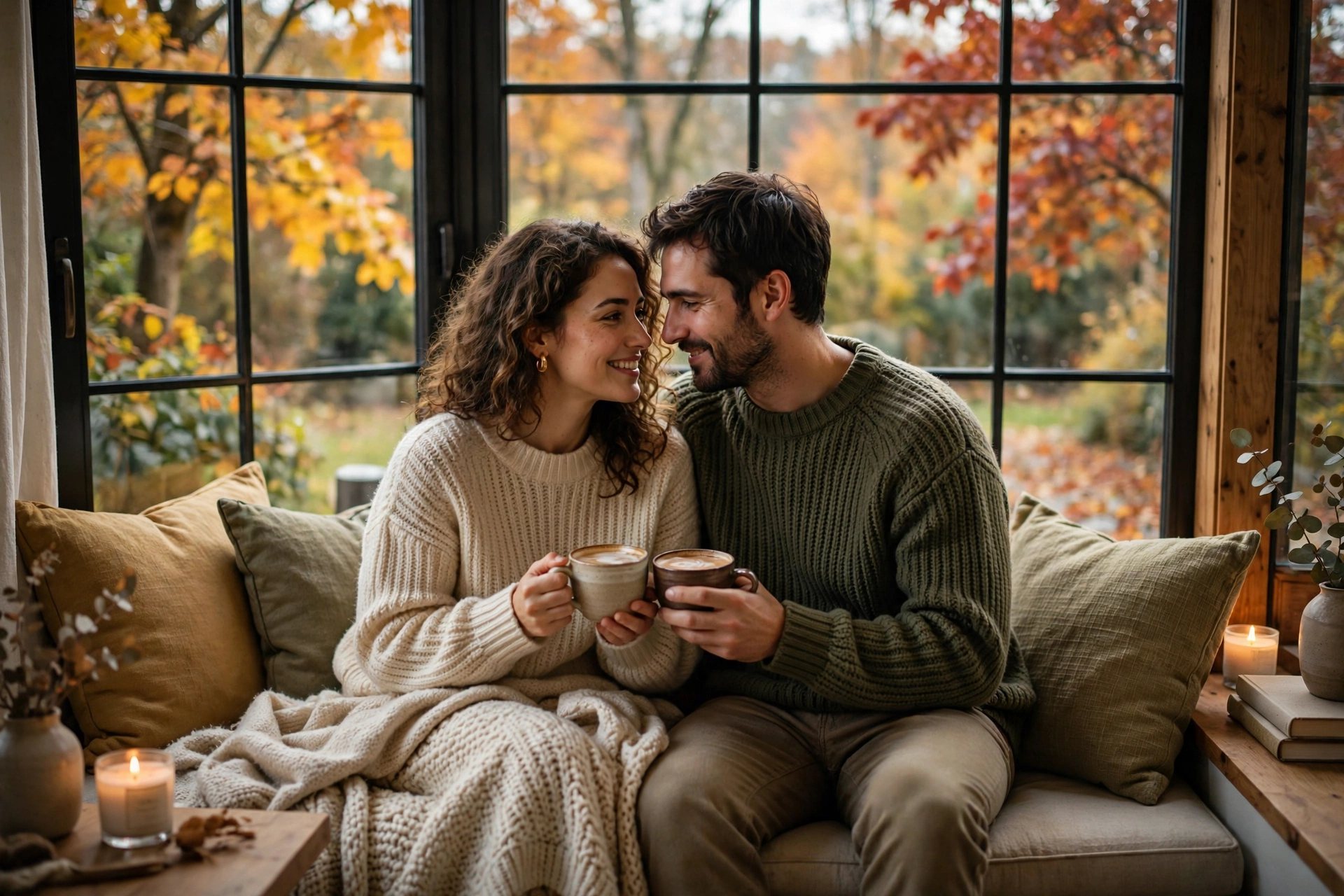 Cozy Couple Fall Day