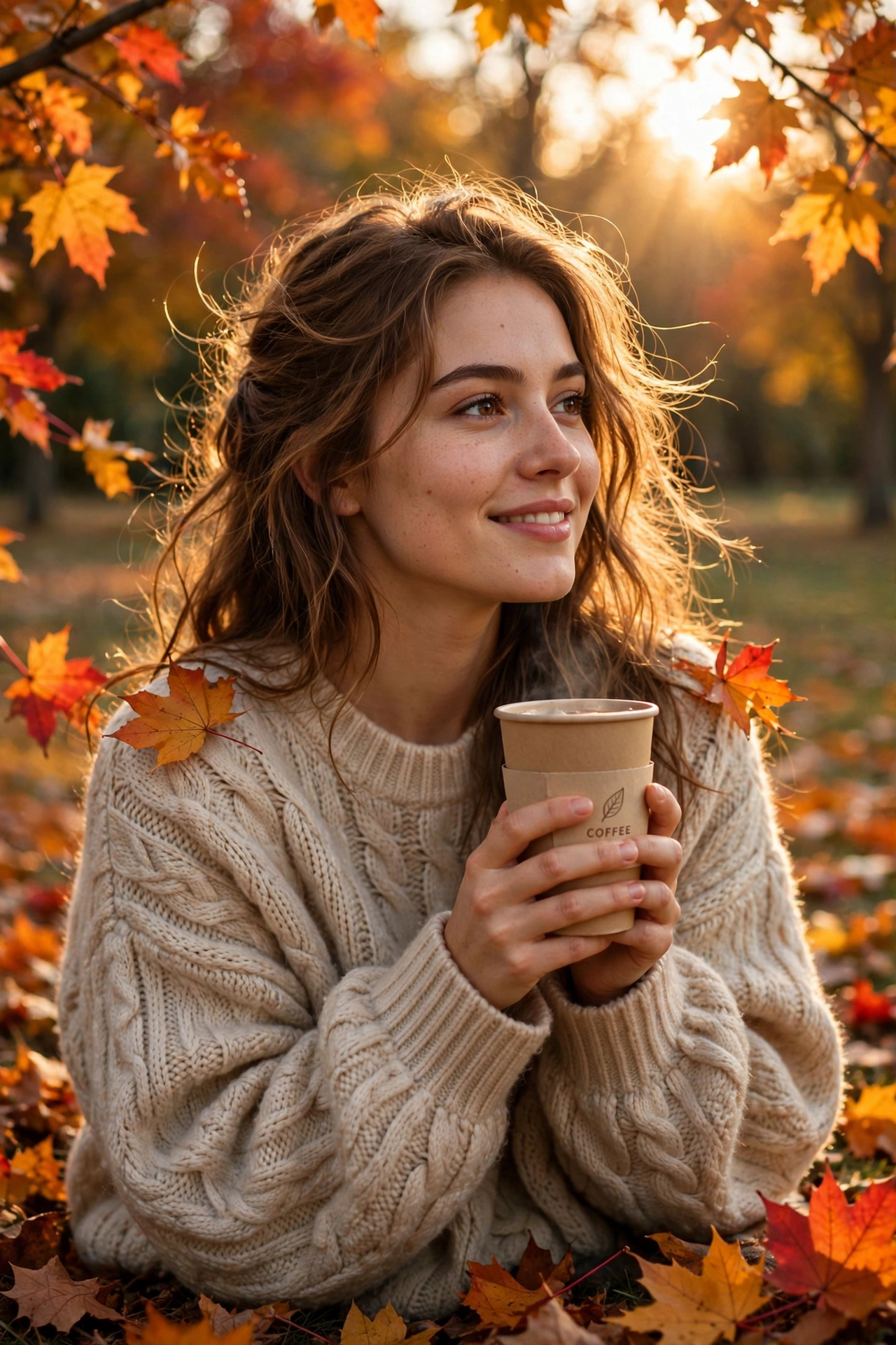 Cozy Girl Fall Day