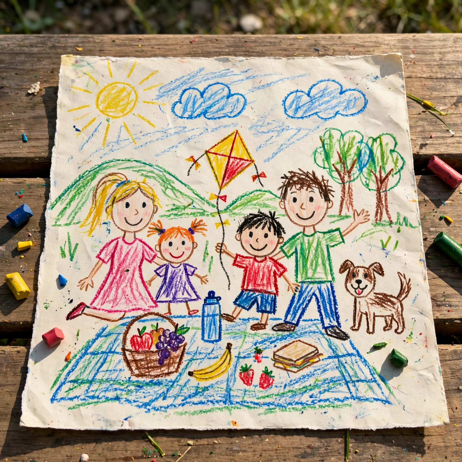 Crayon Drawing Photo