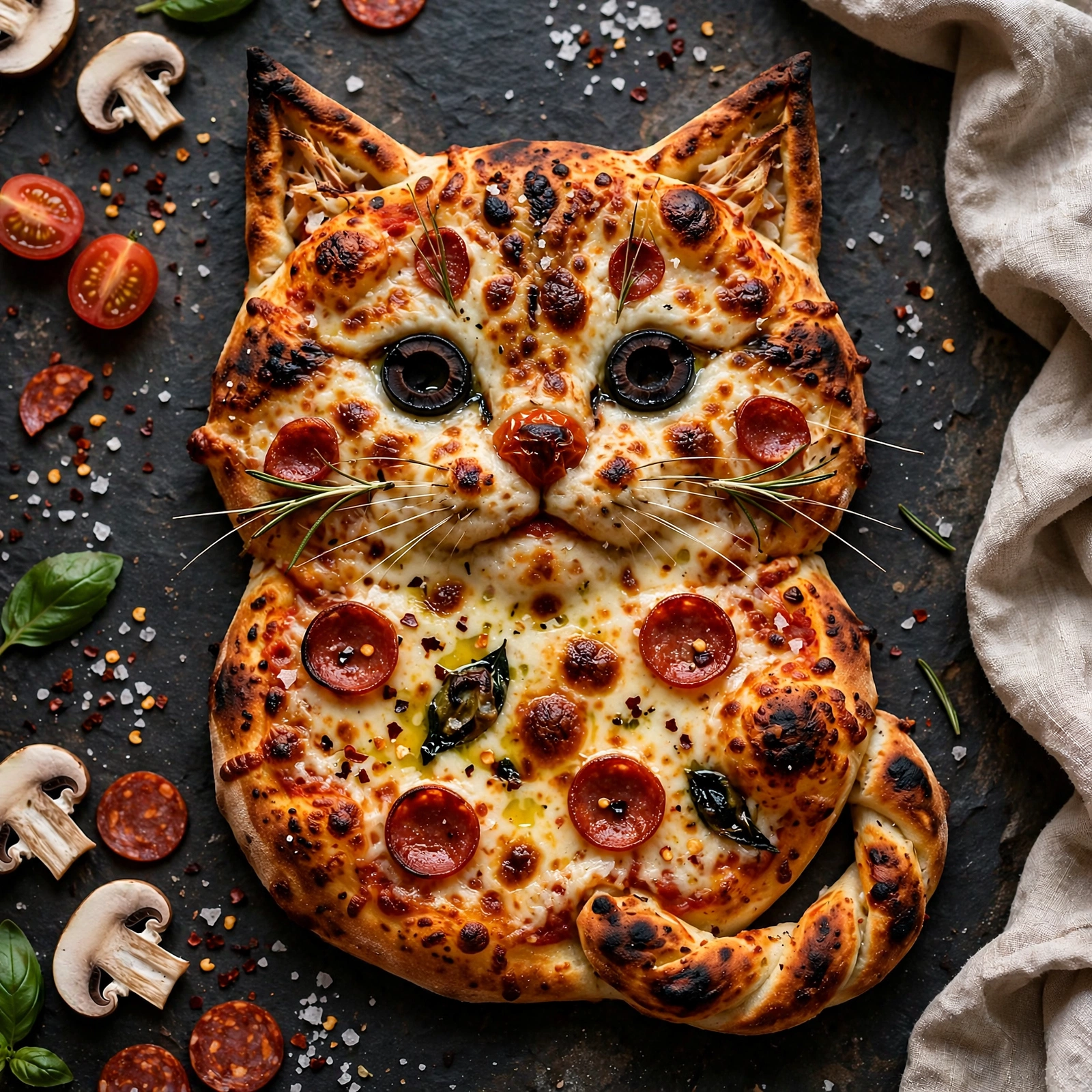 Cursed Pizza Cat