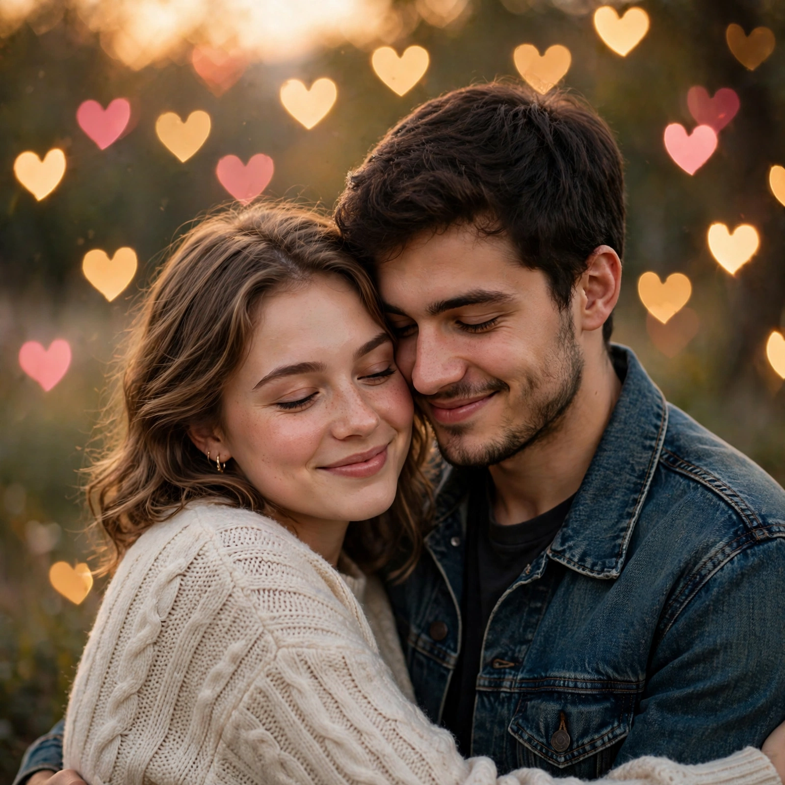 Cute Anime Hugging Couple